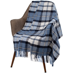 Плед Dublin, сине-голубой 140х200 см; в упаковке: 38х29x7 см