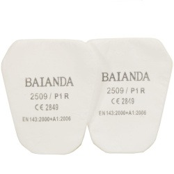Предфильтр от пыли и аэрозолей BAIANDA 2509 P1R РОЗ (10 шт. в упаковке) (аналог 3М-5911)