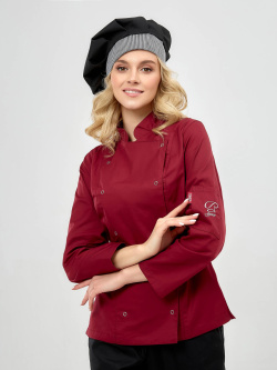 Китель женский "Грейс" бордовый, тк.Сатори