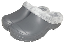 Сабо ЭВА МОРТОН (ЖАНЕТТ) мужские, утепленные (иск. мех), серые