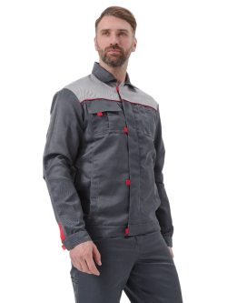 Костюм "ФАВОРИТ" куртка/брюки, цвет: Т.СЕРЫЙ/СВ.СЕРЫЙ