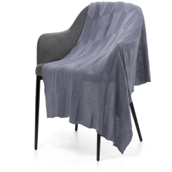 Плед Rombus, серый (стальной) 110x170 см