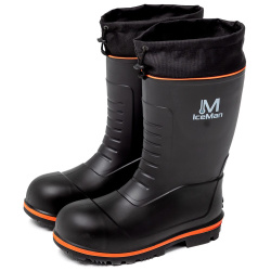 Сапоги ЭВА/ПУ/НИТРИЛ ICE MAN PROF 1410 (ТЗРО) мужские, утепленн., ком. под, кевл. ст., серые (-60°С)