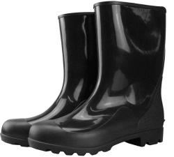 Сапоги ПВХ D-28 У (STEP) мужские, утепленные (нетканое полотно), черные