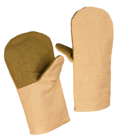 Рукавицы х/б (240г), наладонник брезент (380г), подналадонник х/б (210г) 