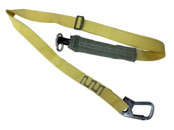 Строп ленточный регулируемый "ОкаПром" с аморт. и 2 карабинами тип аАрег (Ог, КТ1, Кс) (огнеупорный)