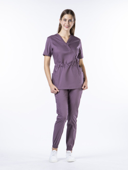 Костюм женский "Джеки" инжир, тк.Стрейч,120