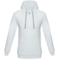 Толстовка на молнии с капюшоном Unit Siverga, белая РАСПРОДАЖА 20%
