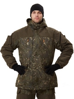 Костюм зимний «ГЕРКОН» куртка/брюки, цвет: кмф "Призрак"/т.хаки, ткань: Финляндия