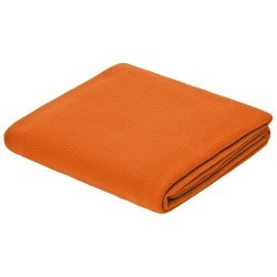 Флисовый плед Warm&Peace XL, оранжевый 200х145 см