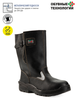 Сапоги кожаные СТИКС ПУ, металлический подносок