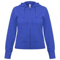 Толстовка женская Hooded Full Zip ярко-синяя