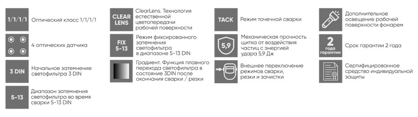 Маска сварщика хамелеон STARTWELD START DIGITAL X SHINE (51ST05X ...