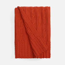 Плед Remitti, оранжевый (морковь) 110x170 см