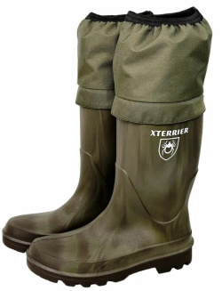 Сапоги ПУ/ТПУ С1310А XTERRIER противоэнцефалитные (HARWELD) мужские, с надставкой, хаки