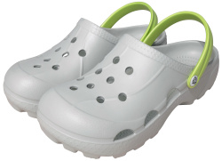 Сабо ЭВА ОЛА (ЖАНЕТТ) женские, с ремешком и перфорацией, серые