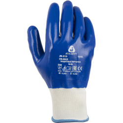 Перчатки полиэфирные с нитрильным покрытием JN-019 OIL MAX Jeta Safety