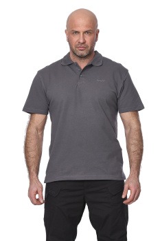 Футболка 7.62 поло "Mini Logo T-Shirt"(Мини лого) (хлопок, серый) 7PO-01GR 