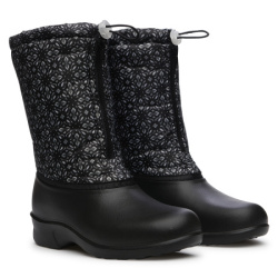Сапоги ЭВА модель 321/05 (ДЮНА) женские, утепленные (цветы/черный)