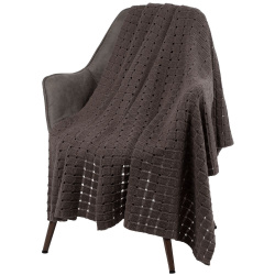 Плед Exquisito, коричневый 125х180 см