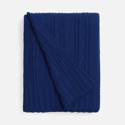 Плед Remitti, темно-синий (кобальт) 110x170 см