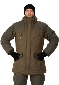 Костюм зимний «ГЕРКОН» куртка/брюки, цвет: олива/т.олива, ткань: Канада