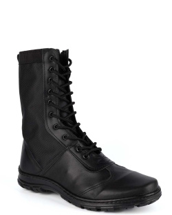 Ботинки с высоким берцем комбинированные "Extrime NEW" на молнии (кожа+текстиль) черные РАСПРОДАЖА