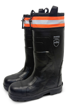 Сапоги резиновые С144 ЛЕСНИК (ТЗРО) мужские, мет. подносок, кевл. стелька, черные