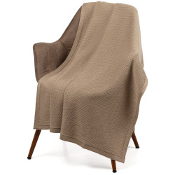 Плед Ornato, бежевый (миндальный меланж) 110х170 см