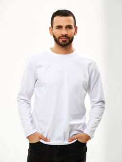 Футболка с длинными рукавами белая