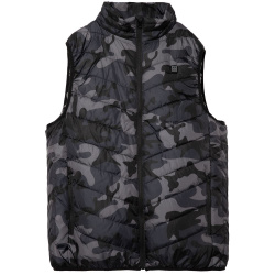 Жилет с подогревом Thermalli Valmorel, серый камуфляж Жилет с подогревом Thermalli Valmorel, серый камуфляж