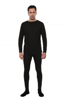 Термобельё Лимес для средней активности, кальсоны и рубашка, черное РАСПРОДАЖА