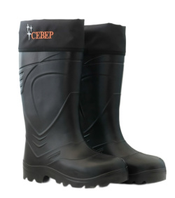 Сапоги ЭВА СЕВЕР 150-04-2Н (SARDONIX) с чулком и надставкой, черные (до -20С°)  