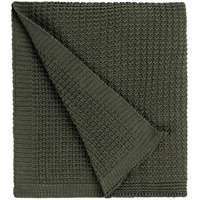 Плед Lattice, зеленый меланж (оливковый) 130х200 см Плед Lattice, зеленый меланж (оливковый) 130х200 см