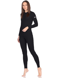 Комплект белья женского СН (лонгслив, легинсы) SPORT черный Комплект белья женского СН (лонгслив, легинсы) SPORT черный