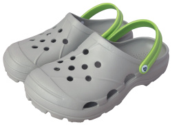 Сабо ЭВА ОЛА (ЖАНЕТТ) мужские, с ремешком и перфорацией, серые