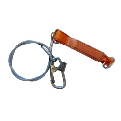 Строп из стального троса "ОкаПром" с карабином и амортизатором тип аБ (трос, КТ1,Кс)