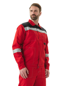 Костюм "ЛЕГИОН" куртка/полукомб. КРАСНЫЙ/ЧЕРНЫЙ