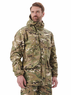 Костюм мужской "ГОРКА-М" куртка/брюки, цвет: кмф "Мультикам", ткань Рип-стоп