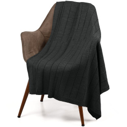 Плед Bambolay, темно-серый меланж 110х170 см