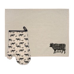 Текстиль для кухни "Bull" 2 предмета  (полотенце, рукавица