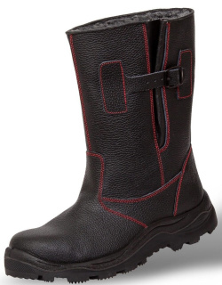 Сапоги кожаные сварщика Н8СМ (БАРС) утепленные, комп. подносок, кевл. стелька Сапоги кожаные сварщика Н8СМ (БАРС) утепленные, комп. подносок, кевл. стелька