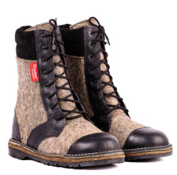 Ботинки комбинированные (войлок/юфть) ЛЛО 070