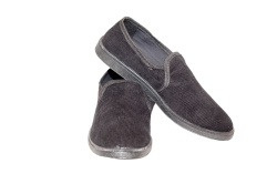 Туфли вельветовые на резинке 1-21-1 (STEP) черные