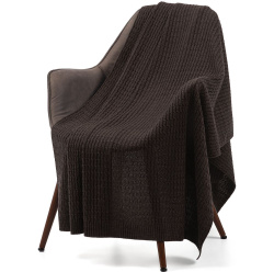 Плед Slumberland, коричневый меланж 120х170 см