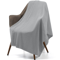 Плед Slumberland, серебристо-серый меланж 120х170 см