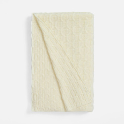 Плед Braidera, белый (молочный) 90х160 см