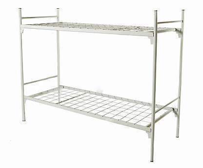 Кровать двухъярусная металлическая, порошковое покрытие
