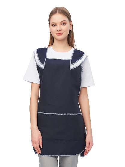 Фартук-сарафан "Лепесток" т-синий - Урсус