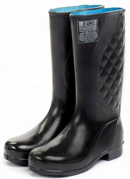 Сапоги резиновые шахтерские С392/1 (ТЗРО) женские, комп. подносок, метал. стелька, черные - Урсус